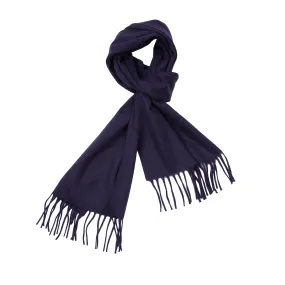 Begg & Co Arran Cashmere Scarf in Navy