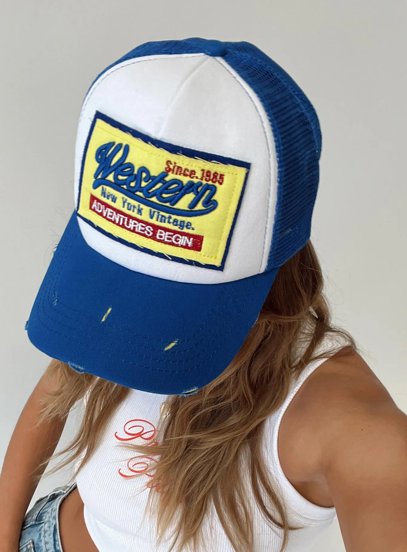 Adventures Trucker Hat Blue