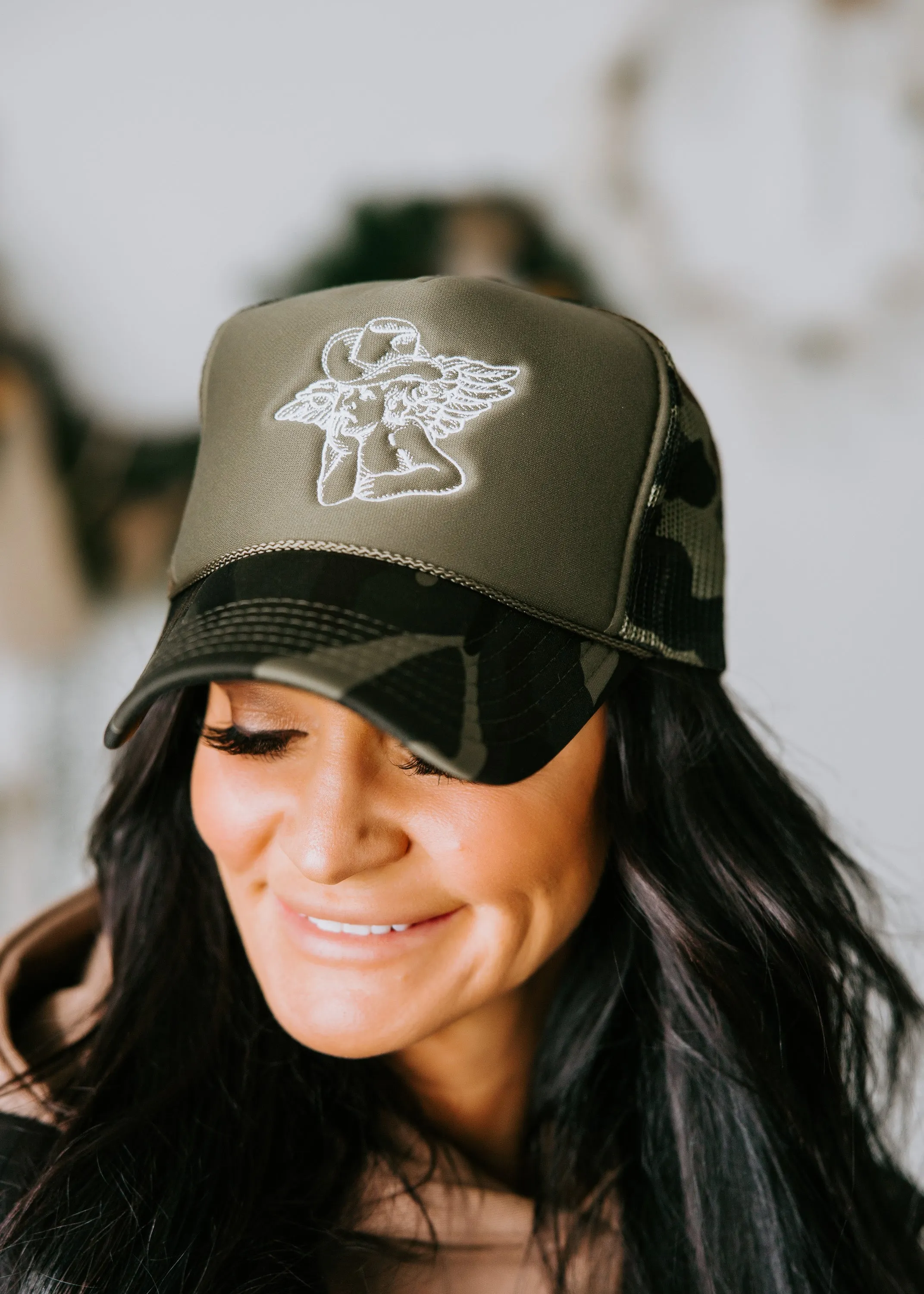 Angel Cowboy Trucker Hat