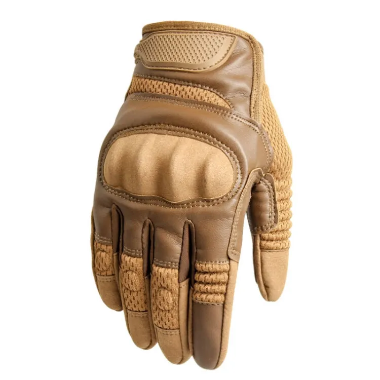 B28 Outdoor Rding Motorcycle Protective Anti-Slip Wear-Resistant Mountaineering Sports Gloves, Size: S(Wolf Brown)