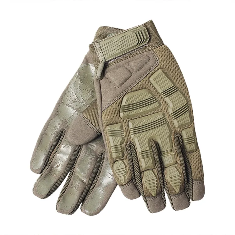 B33 Outdoor Mountaineering Riding Anti-Skid Protective Motorcycle Gloves, Size: L(Army Green)