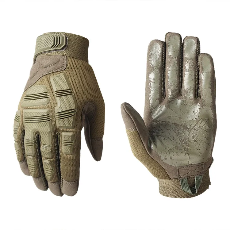 B33 Outdoor Mountaineering Riding Anti-Skid Protective Motorcycle Gloves, Size: L(Army Green)