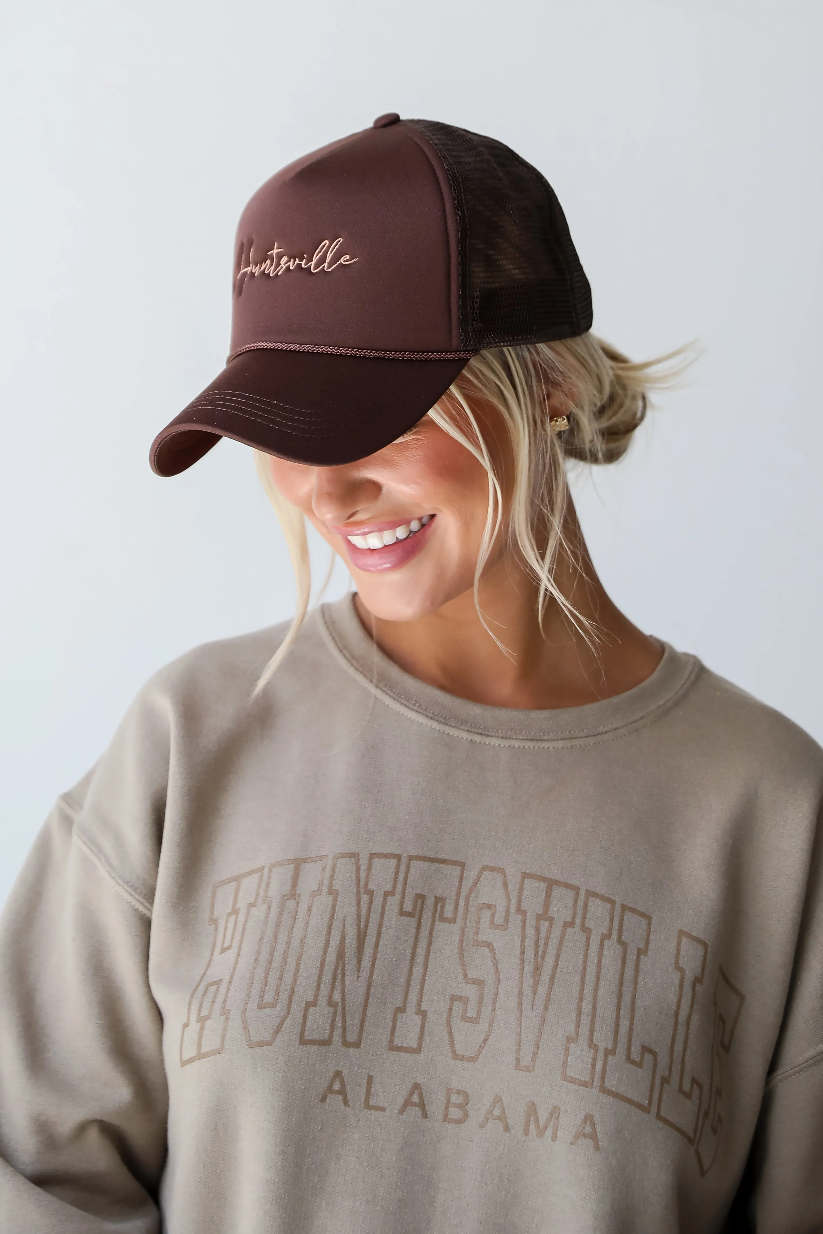 Brown Huntsville Trucker Hat