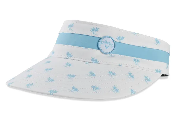 Callaway Ladies 2022 Golf Visor Palm Print