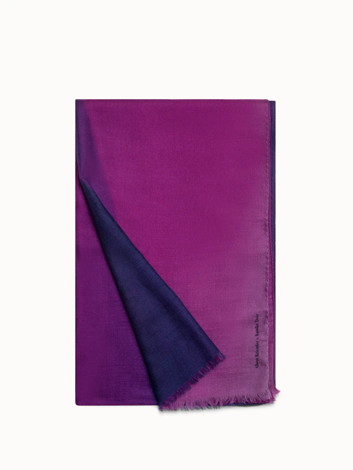 Cashmere Silk Scarf with Alta Magenta Print