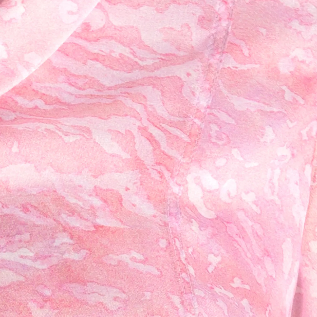 Dbl Silk Chiffon Blouse in Pink Zebra