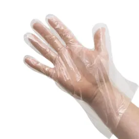 Disposable Poly Gloves, Box of 100