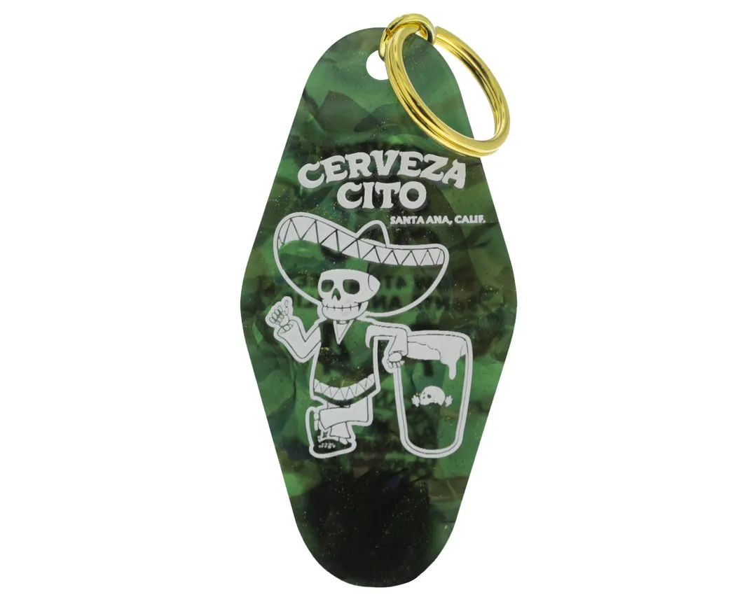 El Tio Hotel Key Tag - Dark Green