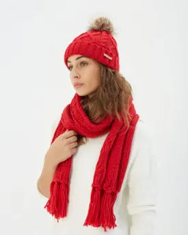 Evie Scarf Red