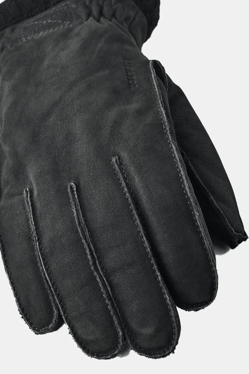 Hestra Joar Nubuck Leather Gloves (Black)