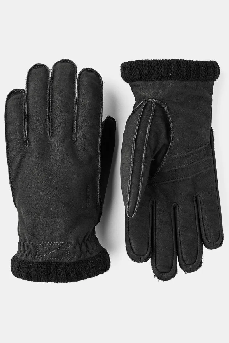 Hestra Joar Nubuck Leather Gloves (Black)