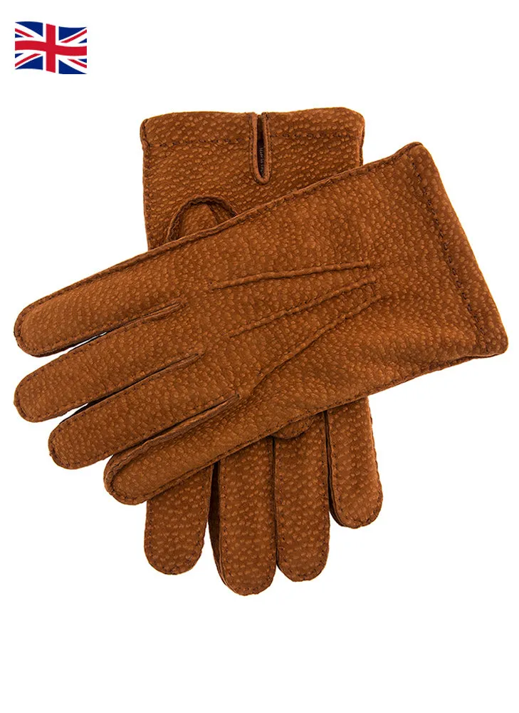 Men's Heritage Handsewn Cashmere-Lined Carpincho Leather Gloves