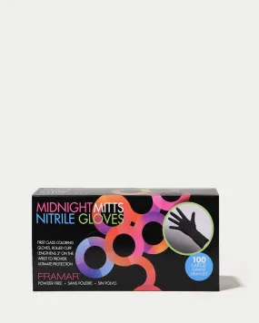 Midnight Mitts Nitrile Gloves - 100 Count