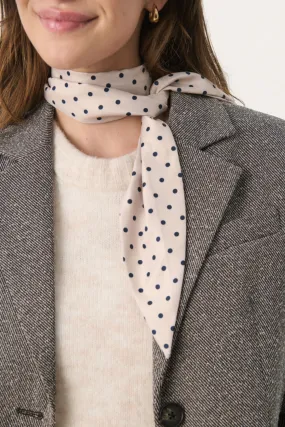 Part Two Luppa Scarf in French Oak Dot Print