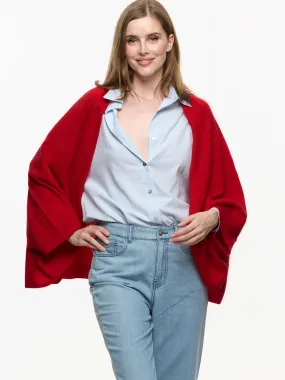 Red Wearable Cashmere Wrap