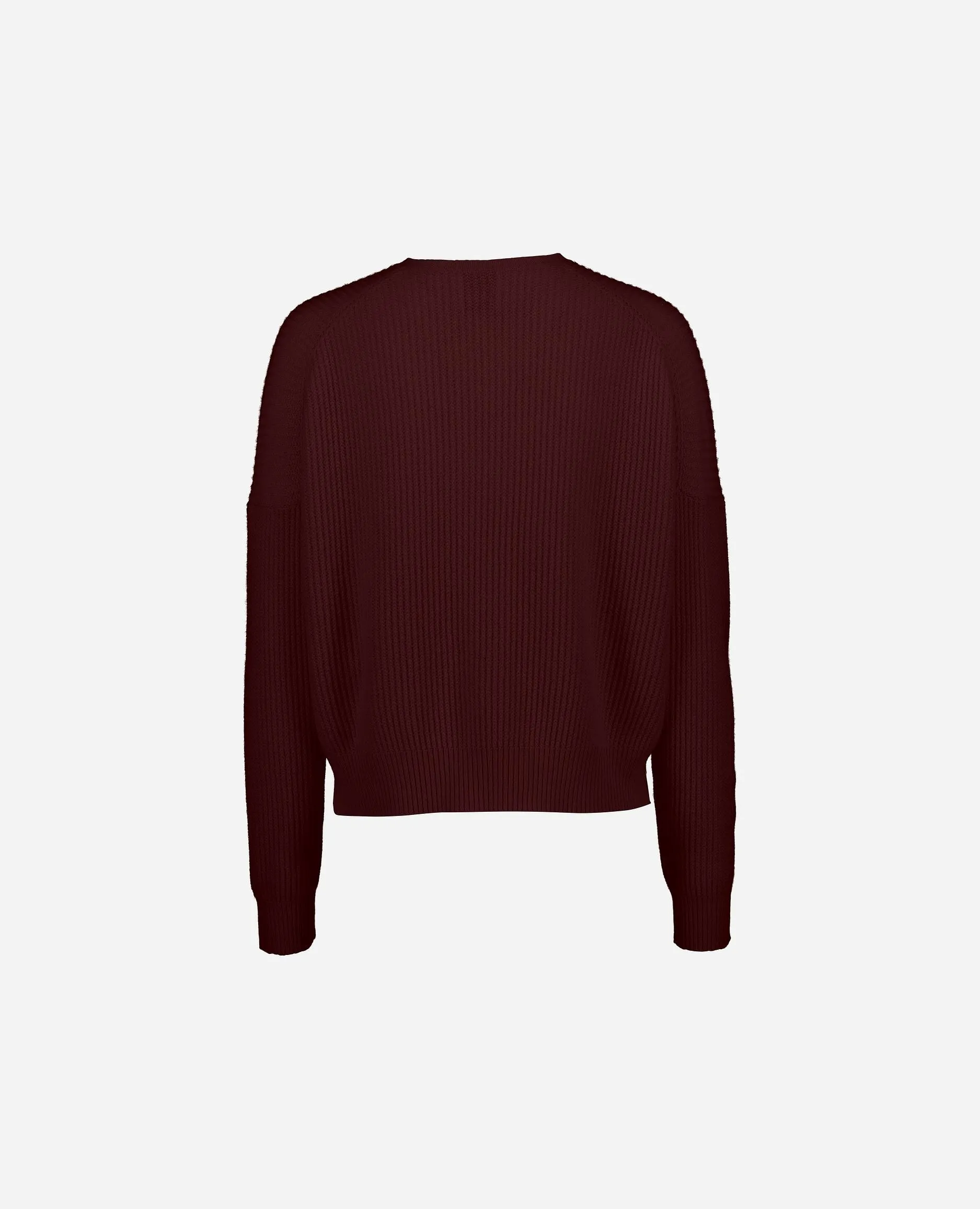 Rundhals Pullover aus Cashmere in Rot