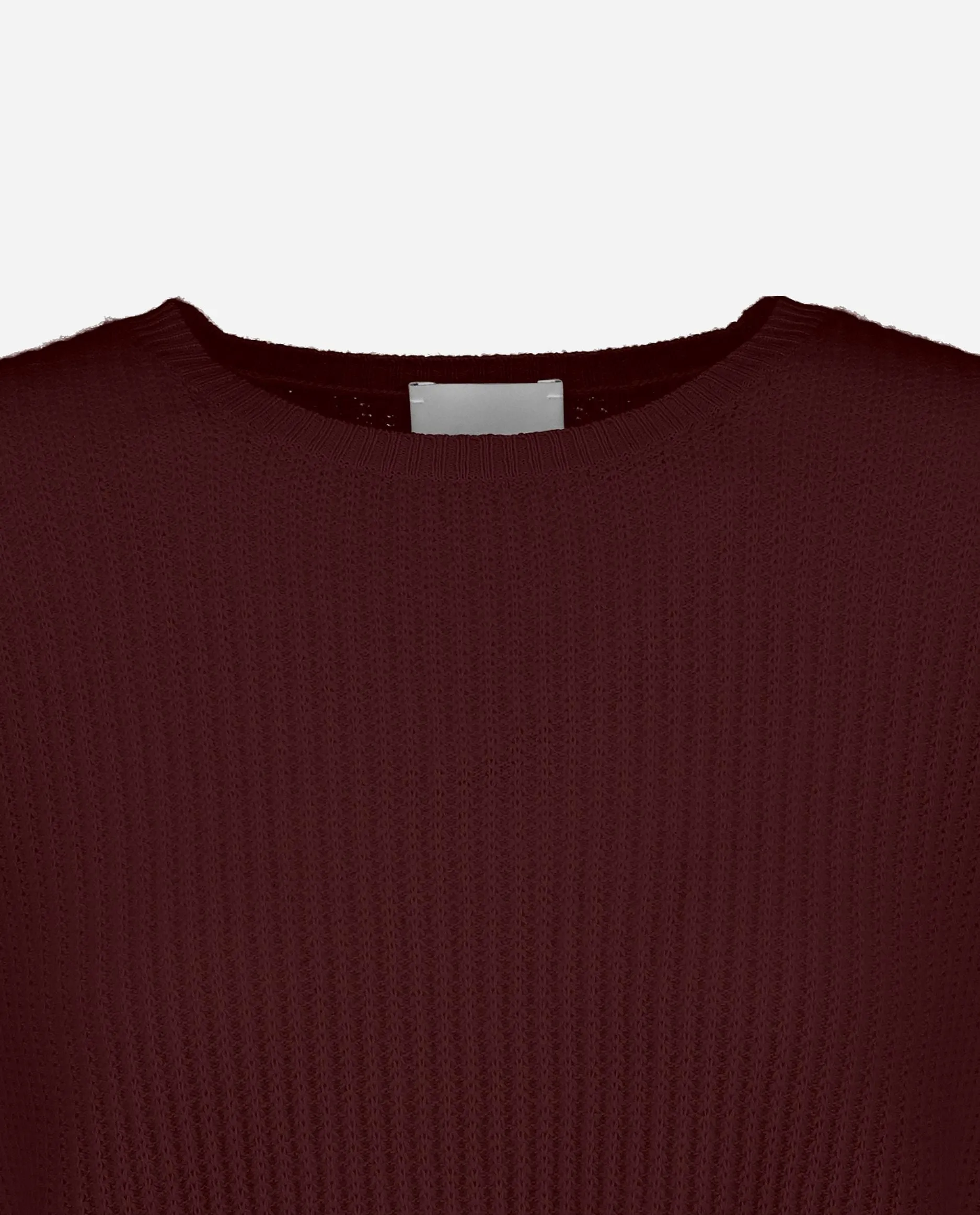 Rundhals Pullover aus Cashmere in Rot