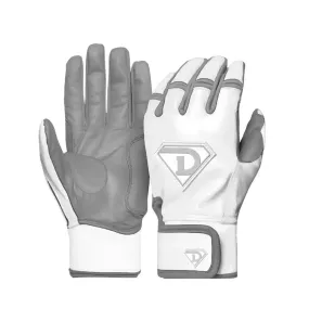 TEST - Dinger Grip Pro Series Premium Batting Gloves White/ Grey (Copy)